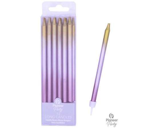 Κεριά Rose Gold Ombre 11.5εκ.