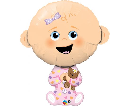 Μπαλόνι Φοιλ ροζ Baby Girl 97εκ.