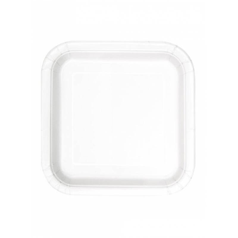 Πιάτο χάρτινο φαγητού σε λευκό χρώμα 23 εκ