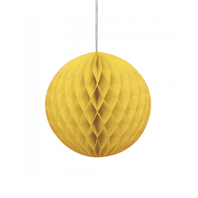 Μπάλα honeycomb σε κίτρινο χρώμα