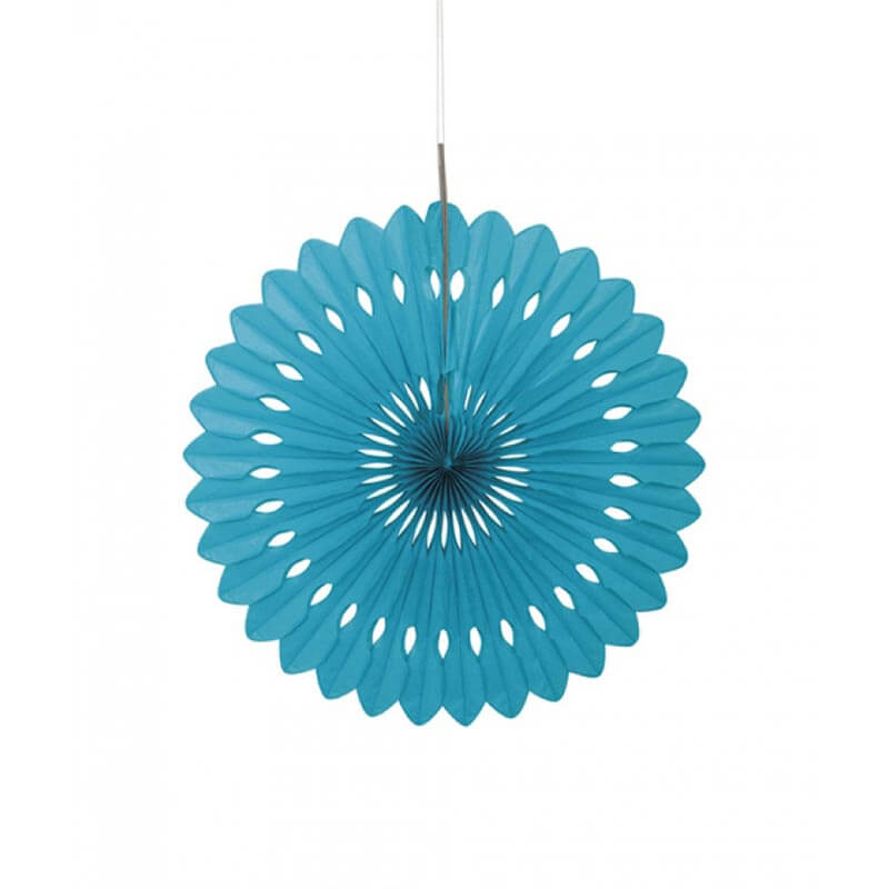 Διακοσμητική βεντάλια σε τυρκουάζ χρώμα