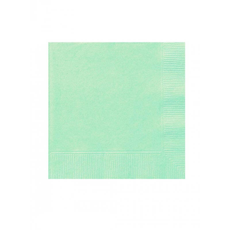 Χαρτοπετσέτες σε mint χρώμα