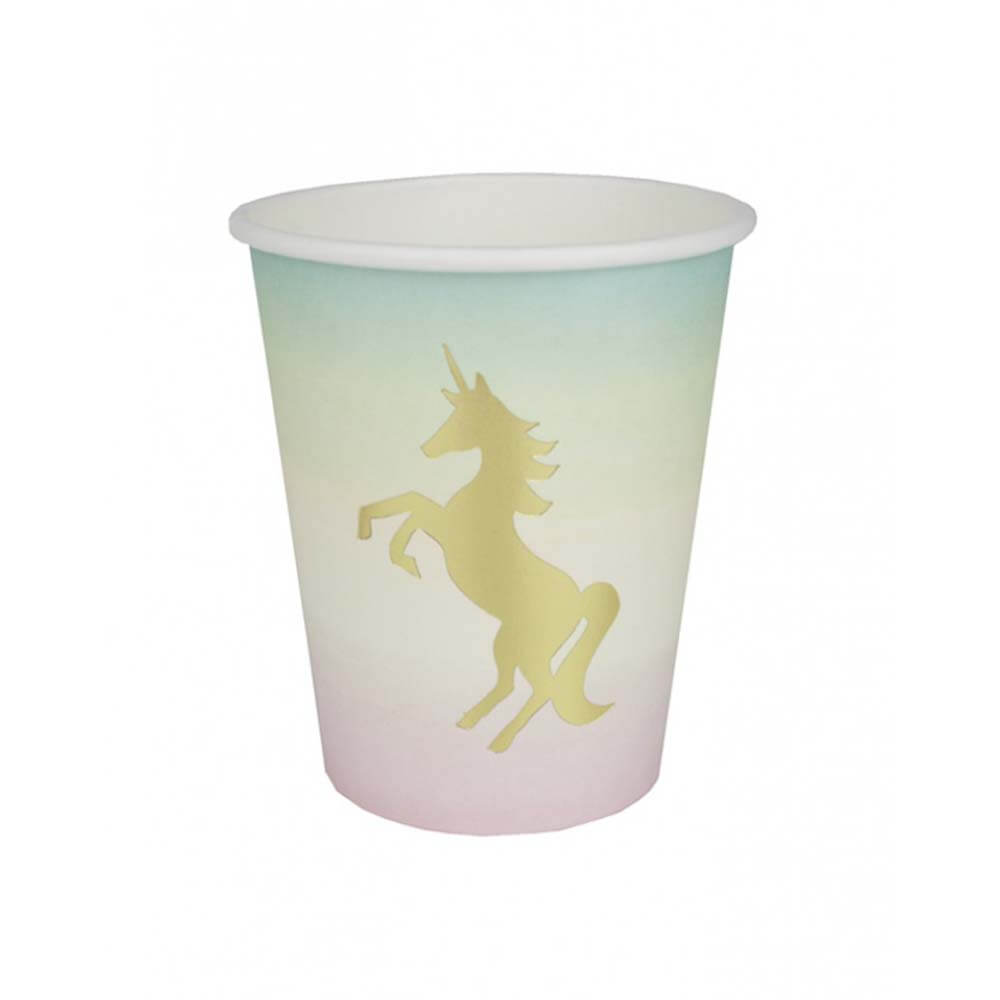 Ποτήρι χάρτινο με μονόκερο We Love Unicorns Talking