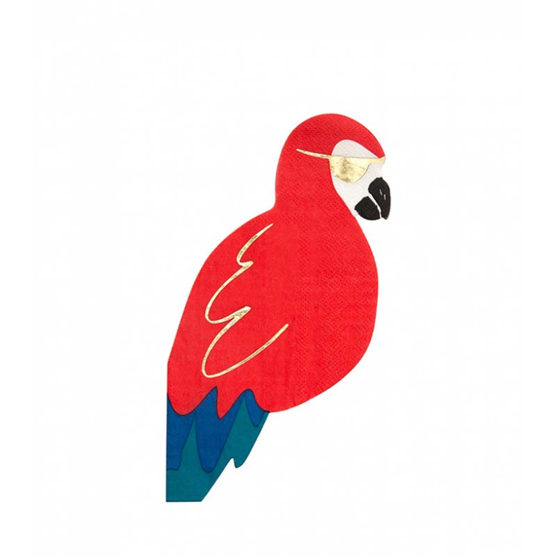 Χαρτοπετσέτα σε σχήμα παπαγάλος πειρατής