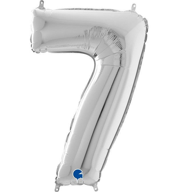 Μπαλόνι Φοιλ Νούμερο 7 ασημί 66εκ.