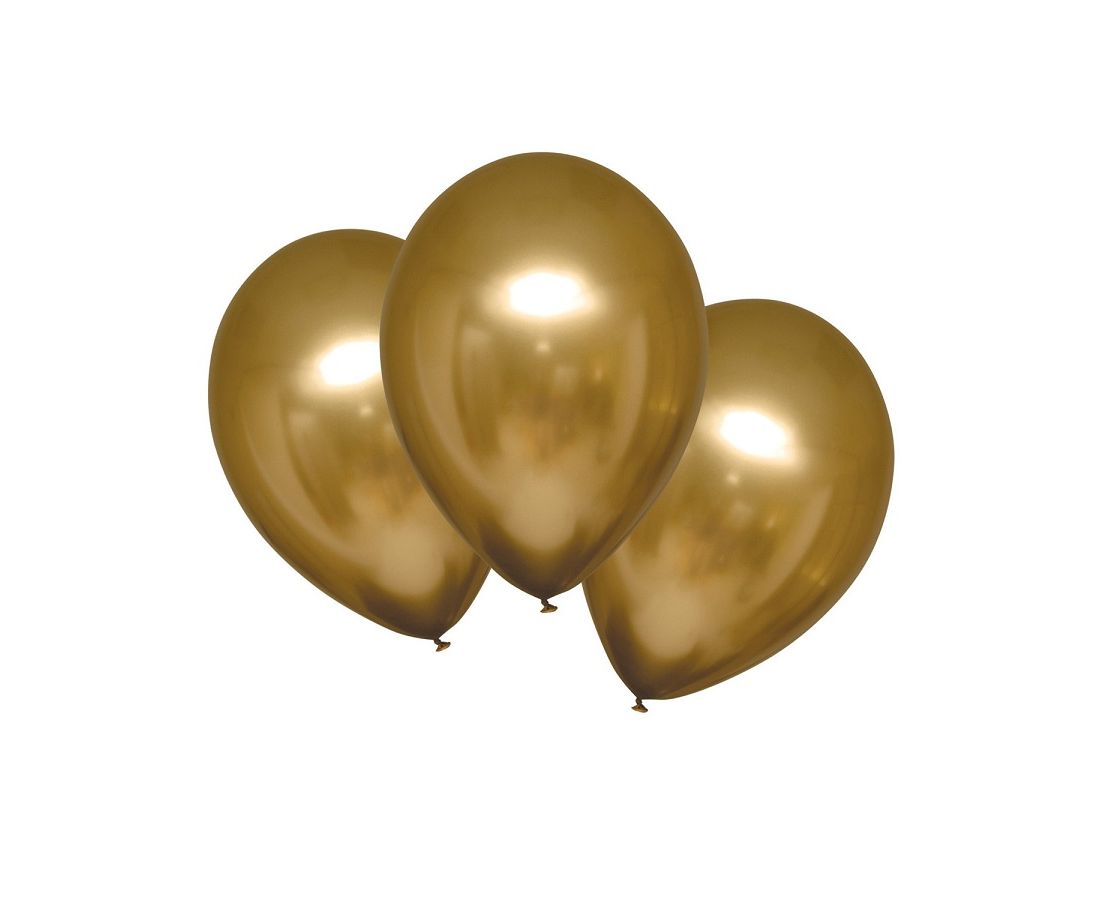 Μπαλόνια λάτεξ 28εκ. Satin Luxe Gold 10τεμ.