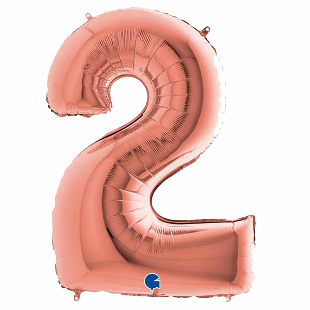 Μπαλόνι Φοιλ ροζ χρυσό Νούμερο 2 102εκ.
