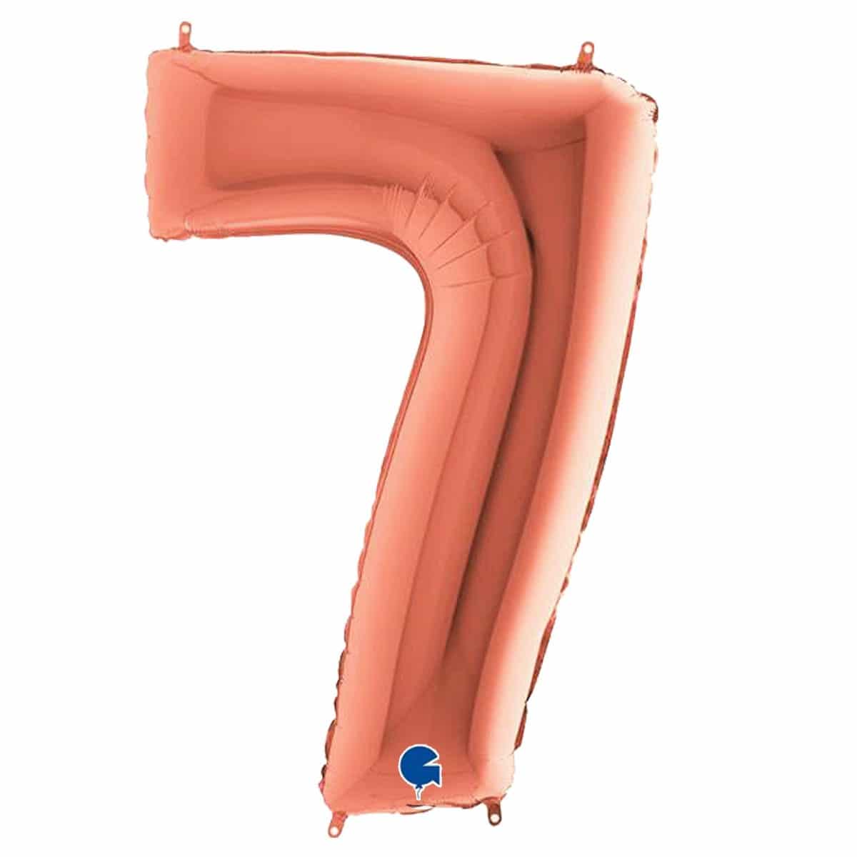 Μπαλόνι Φοιλ ροζ χρυσό Νούμερο 7 102εκ.