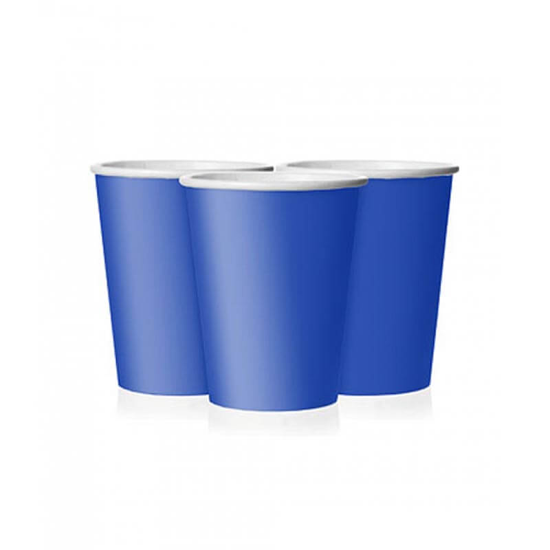 Ποτήρι χάρτινο σε μπλε χρώμα 9 εκ