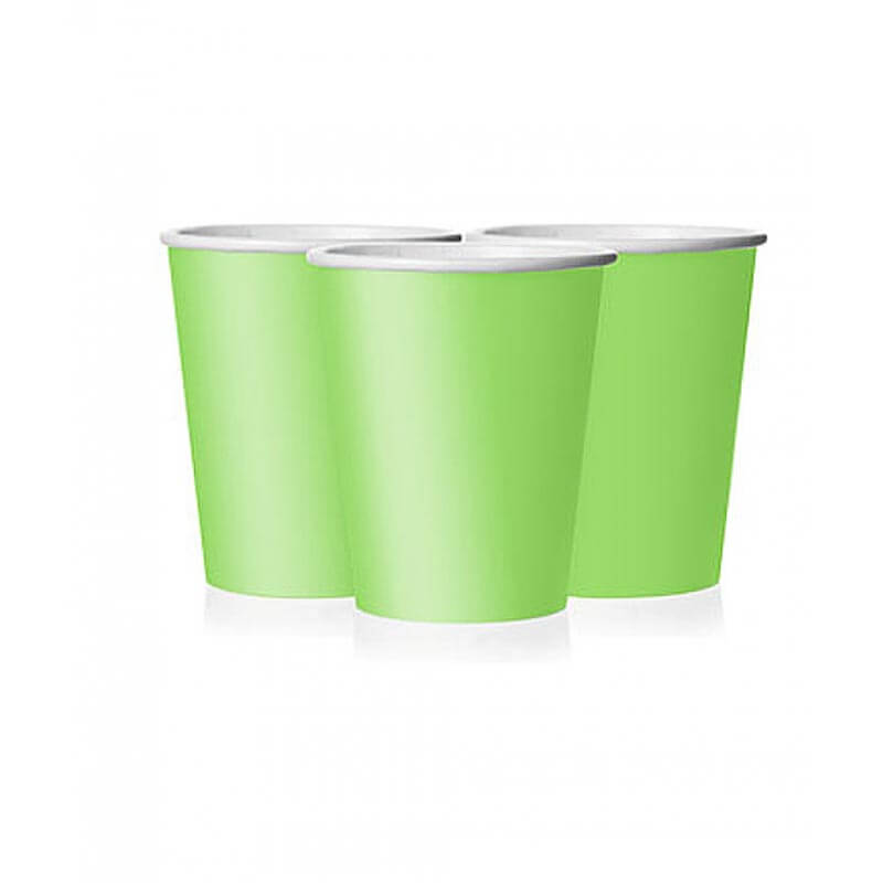 Ποτήρι χάρτινο σε λαχανί χρώμα 9 εκ