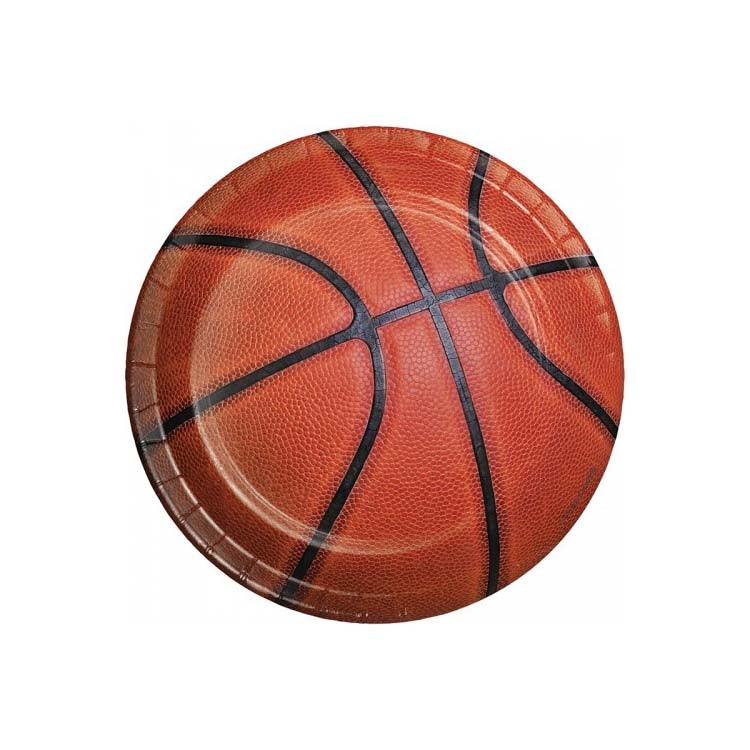 Χάρτινο πιάτο γλυκού σε θέμα μπάσκετ 8τεμ