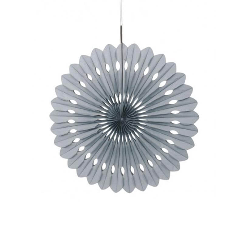 Διακοσμητική βεντάλια σε ασημί χρώμα