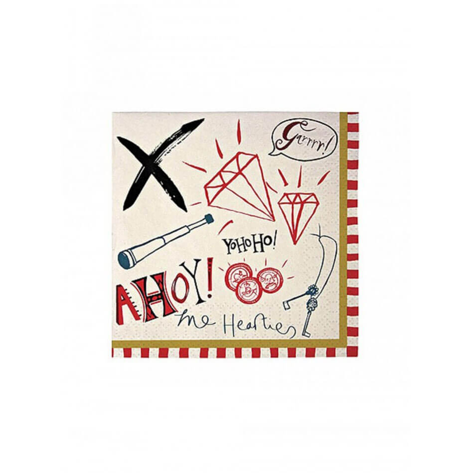 Χαρτοπετσέτες με θέμα Πειρατής Ahoy Meri Meri