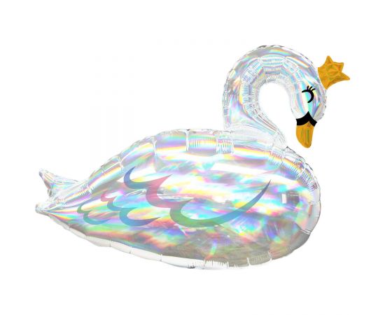 Μπαλόνι Φοιλ Κύκνος Iridescent Swan 73x55εκ.