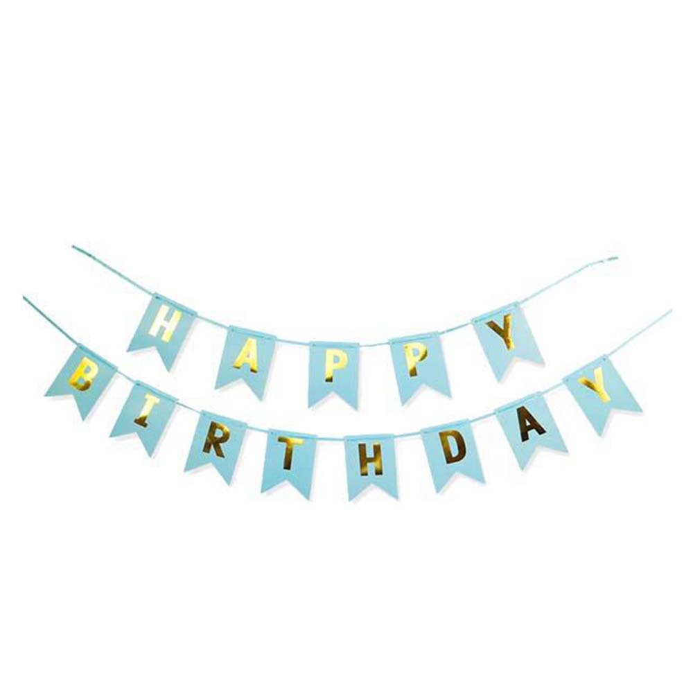 Γιρλάντα γαλάζια Happy Birthay 2μ