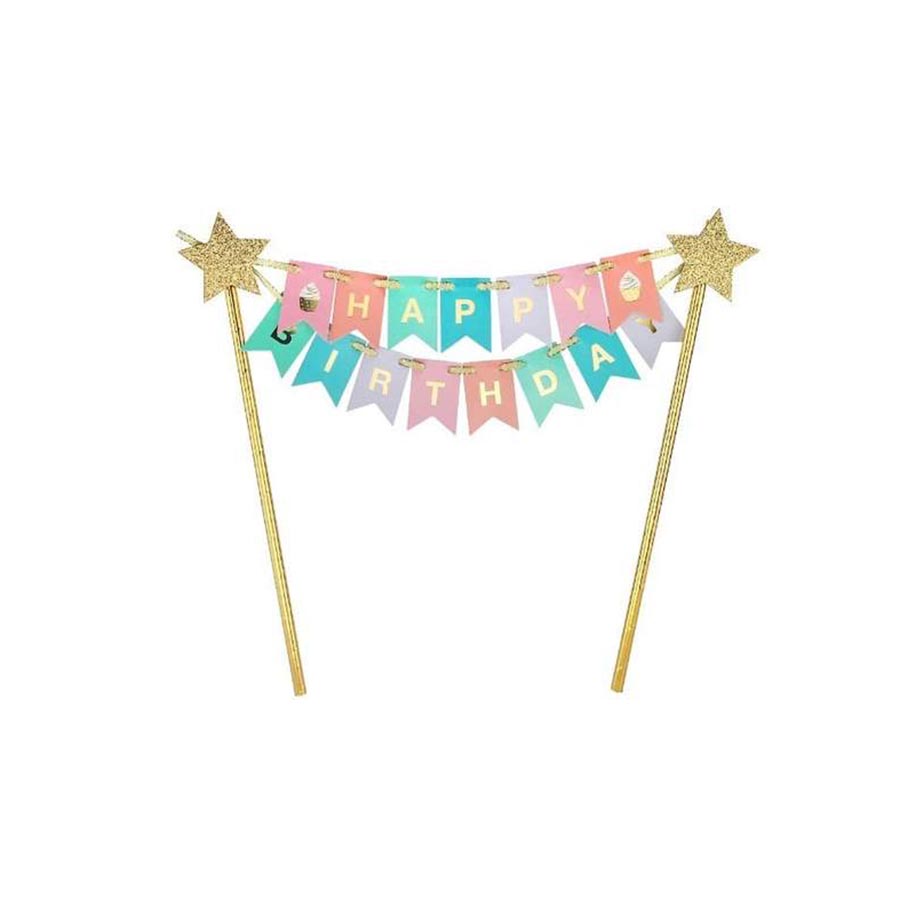 Cake Topper Happy Birthday
