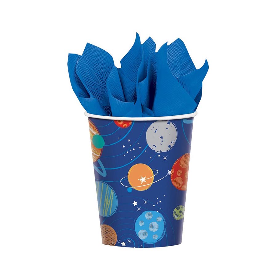 Ποτήρια χάρτινα Διαστημικό Ταξίδι 266ml 8τεμ