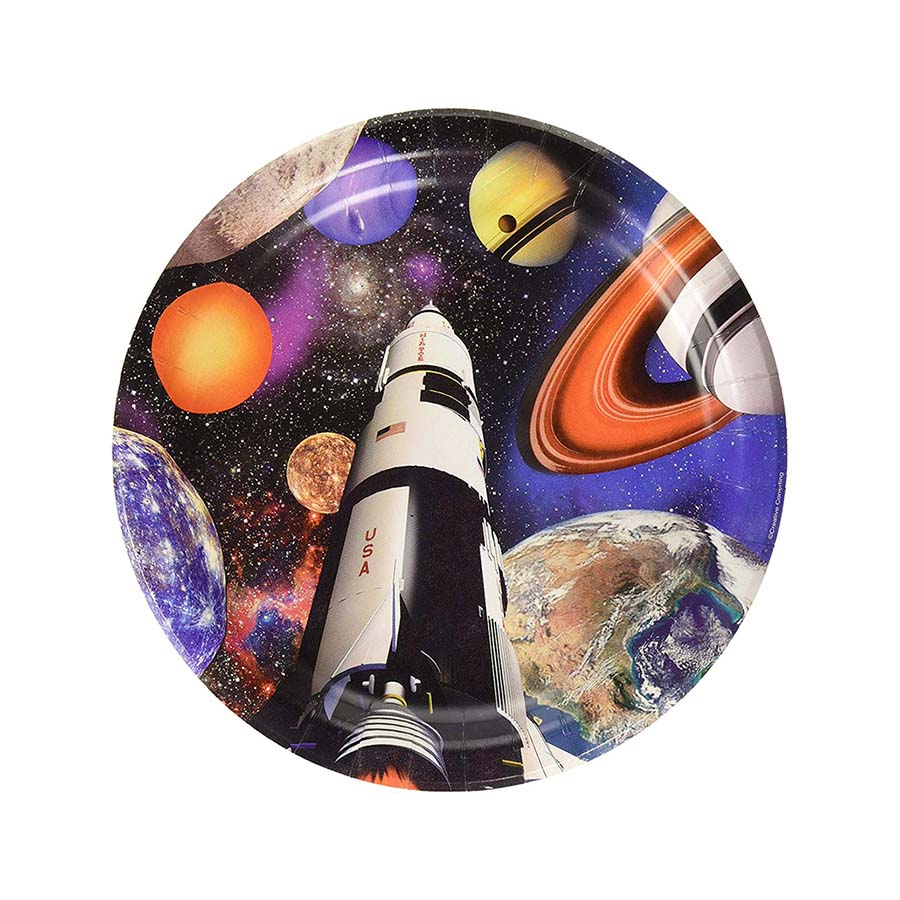 Χάρτινα πιάτα φαγητού Space Blast 22εκ