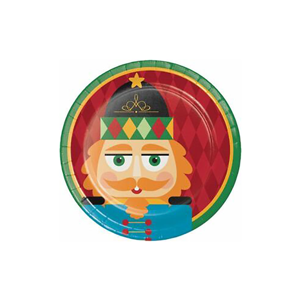 Χάρτινο πιάτο γλυκού Καρυοθραύστης 17.4εκ