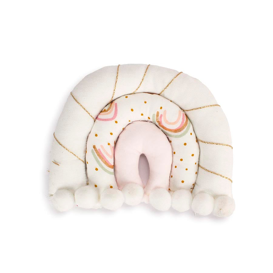 Ουράνιο τόξο υφασμάτινο με πονπον 17x15εκ