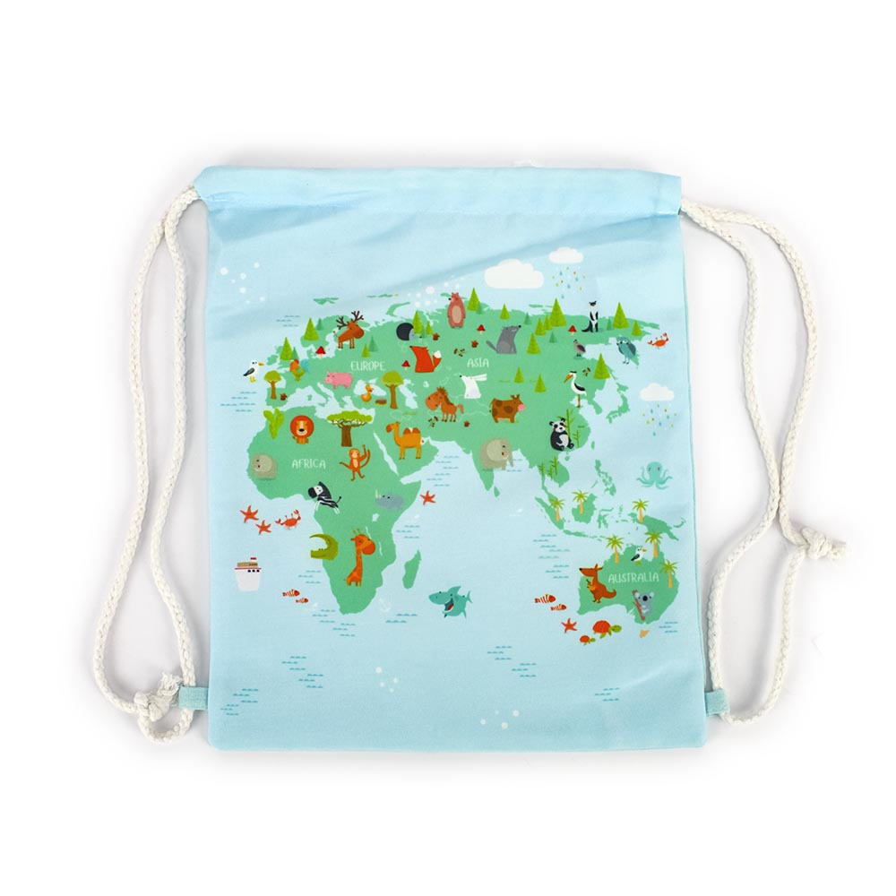 Υφασμάτινο σακίδιο πλάτης χάρτης 30x25εκ