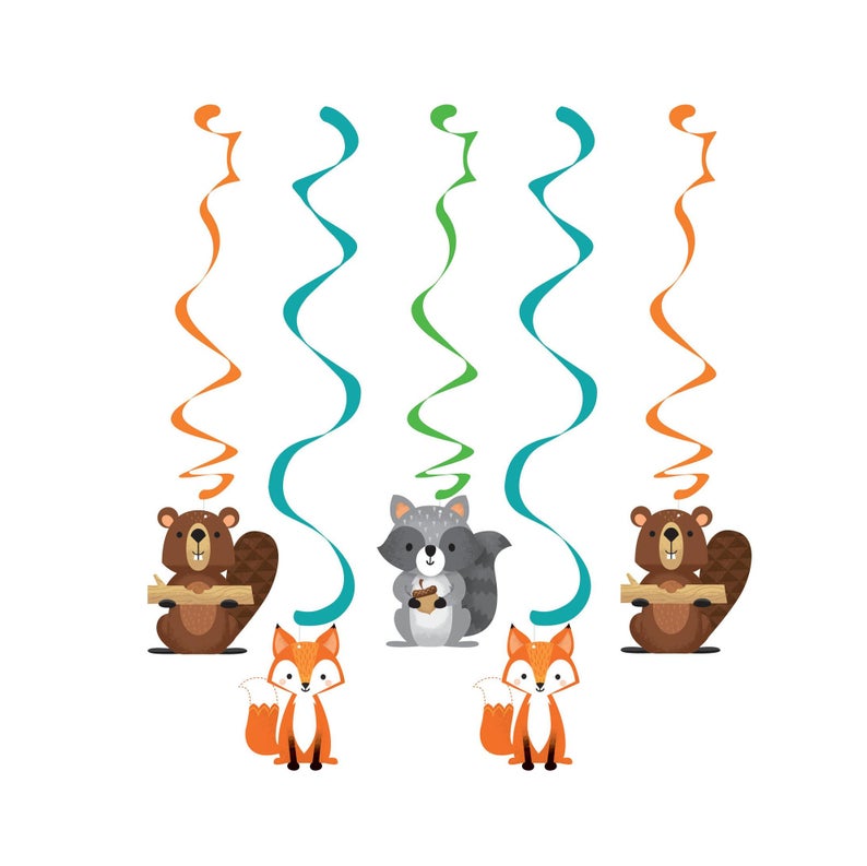 Κρεμαστά διακοσμητικά Woodlands animals 5 τεμ