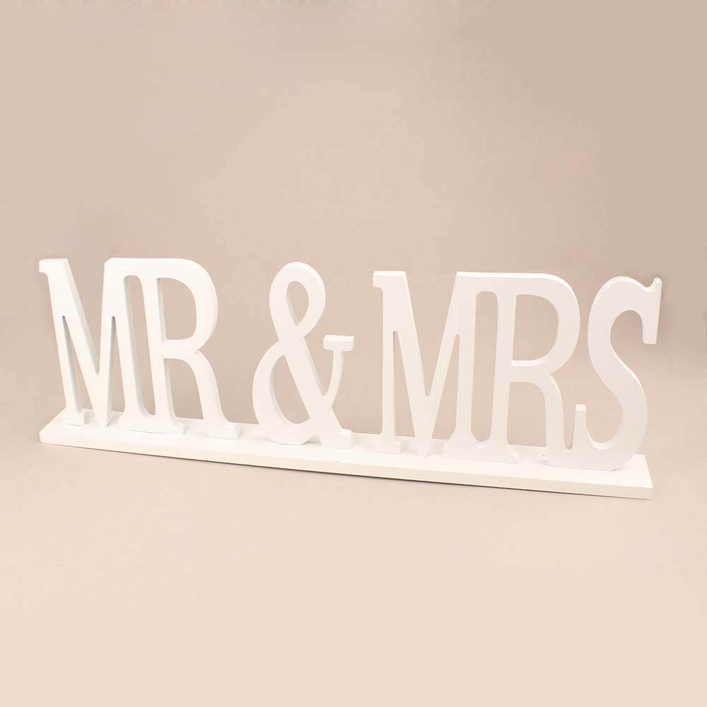 Ξύλινο διακοσμητικό γάμου Mr & Mrs