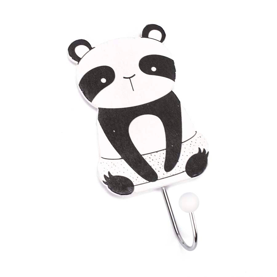 Ξύλινη κρεμάστρα τοίχου Panda 8x16εκ