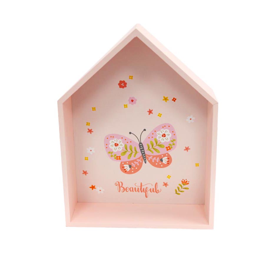 Ξύλινο σπιτάκι πεταλούδα μεγάλο 24x33εκ