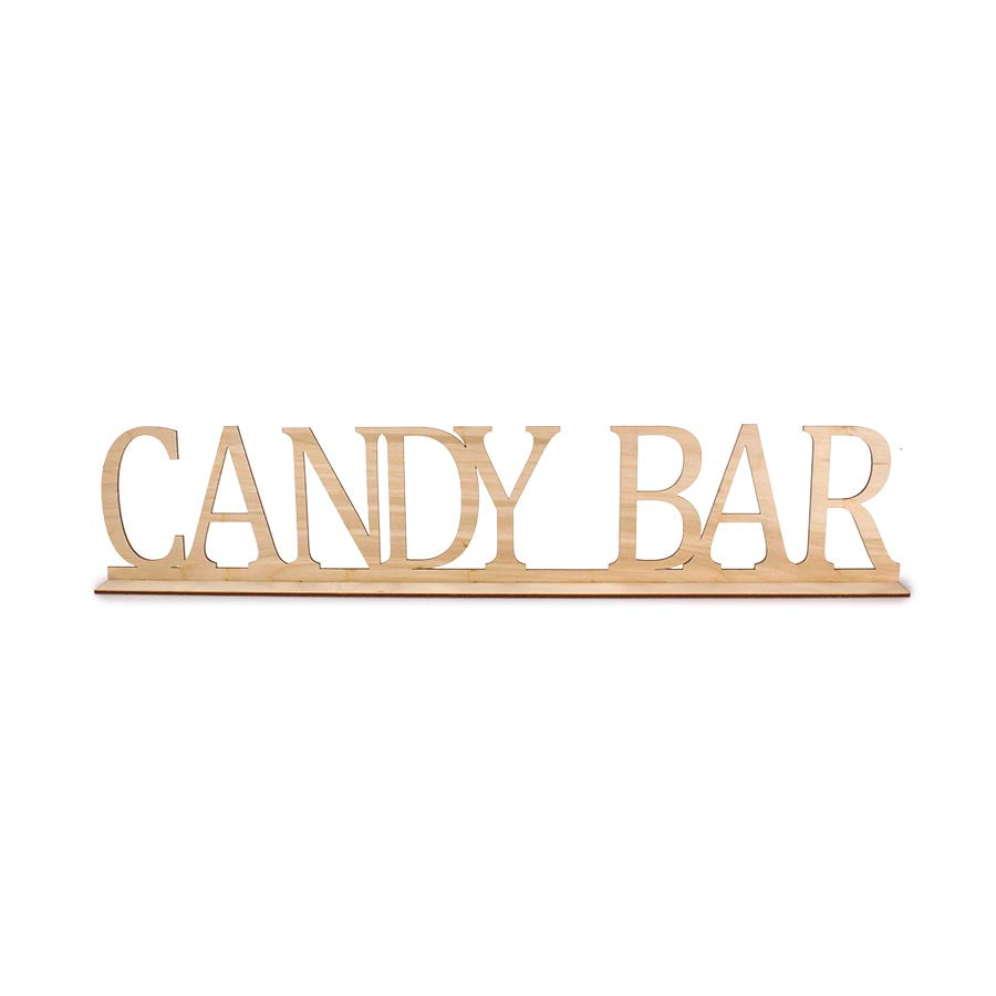 Ξύλινο σταντ Candy Bar 60x12εκ.