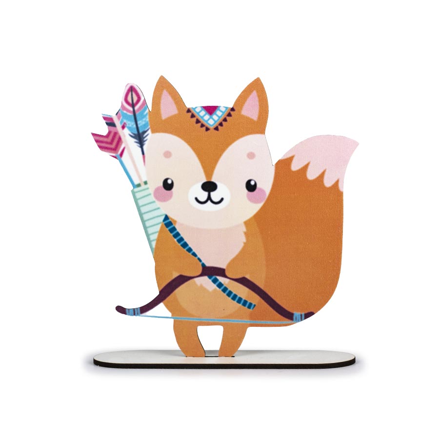 Ξύλινο διακοσμητικό σταντ σκίουρος 30εκ