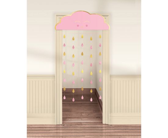 Κουρτίνα πόρτας συννεφάκι Baby Girl 98x192.7εκ.