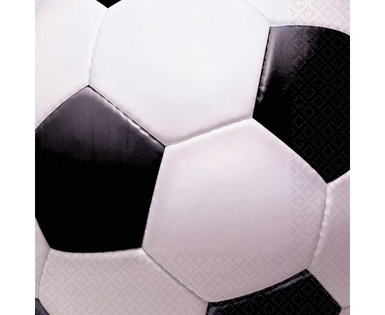Χαρτοπετσέτες φαγητού 33εκ. σε θέμα ποδόσφαιρο 16τεμ.
