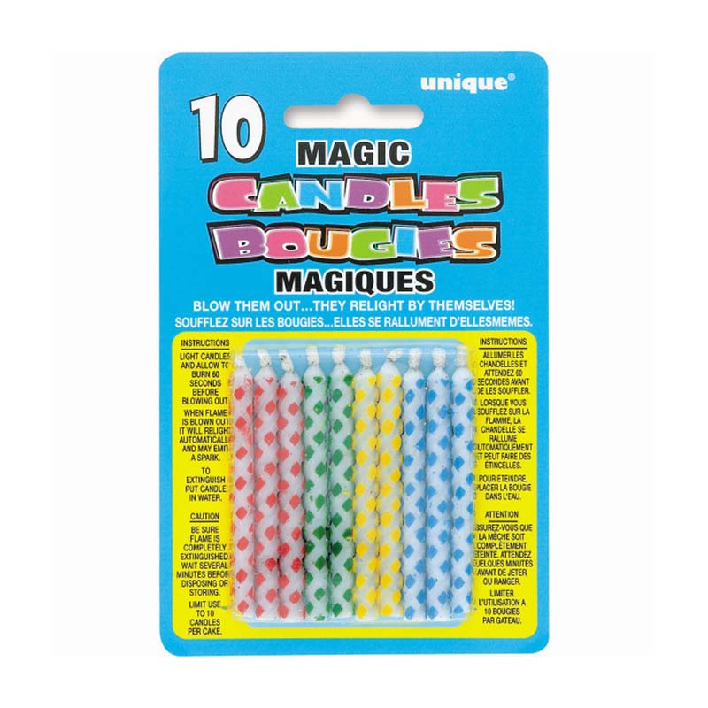 Μαγικά κεράκια γενεθλίων 10 τμχ