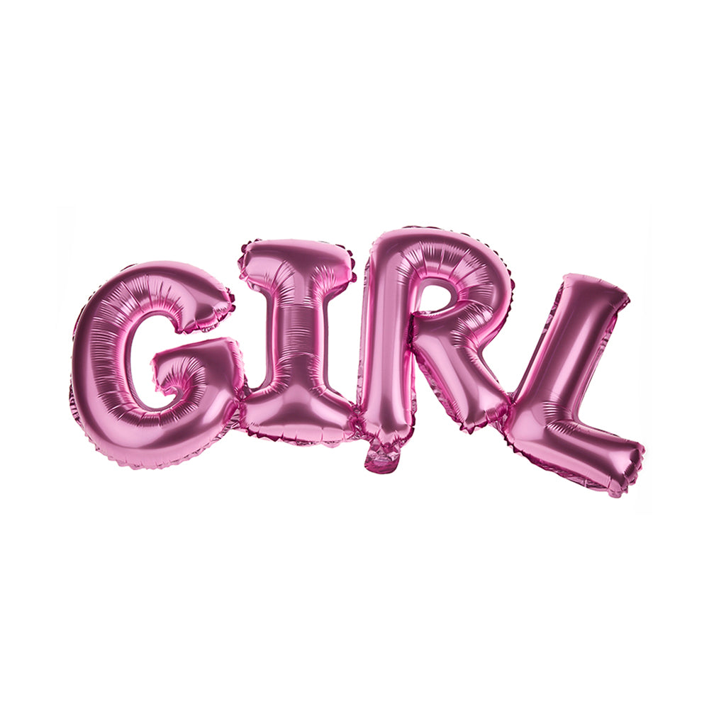 Μπαλόνι φοιλ ροζ Girl 106X37εκ