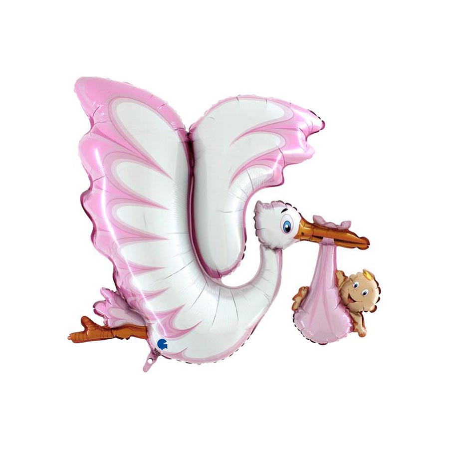 Μπαλόνι foil γέννησης It’s a Girl Πελαργός 135 εκ