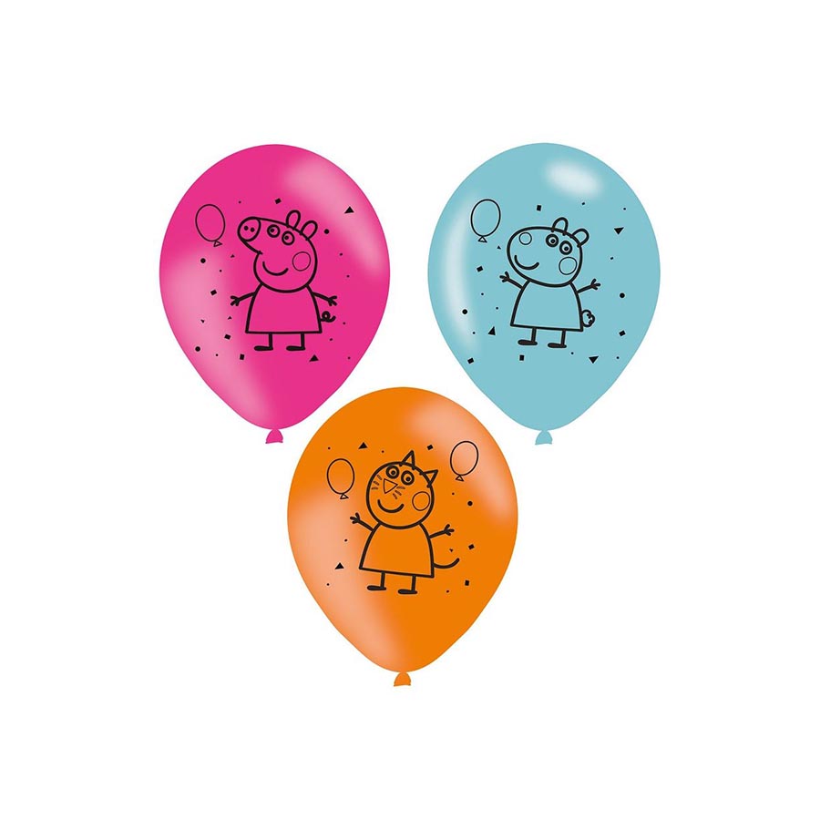 Μπαλόνια Λατεξ Peppa Pig 27,5 εκ - 6 τεμ