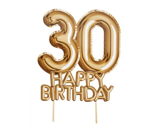 Διακοσμητικό τούρτας Happy Birthday 30