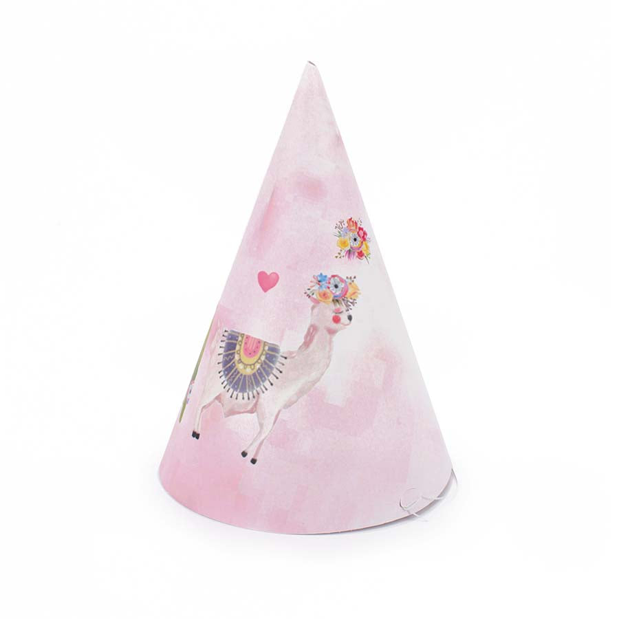 Χάρτινα καπελάκια Λάμα & Κάκτος 6τεμ.