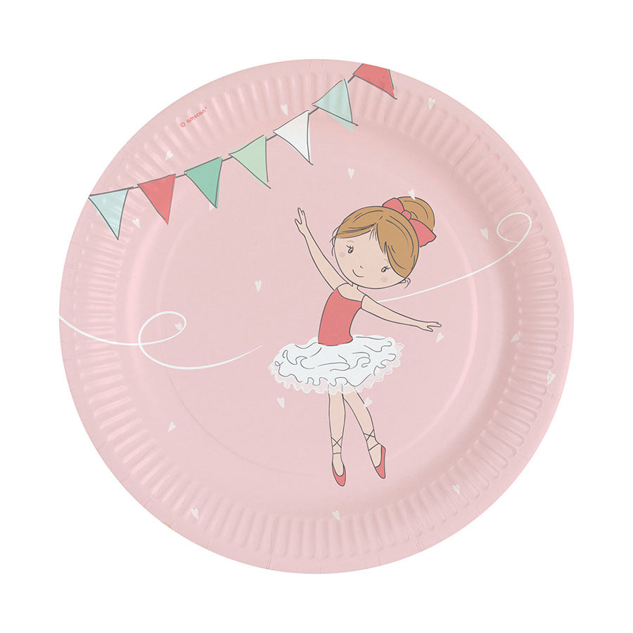 Χάρτινα πιάτα φαγητού Little Dancer 8τεμ