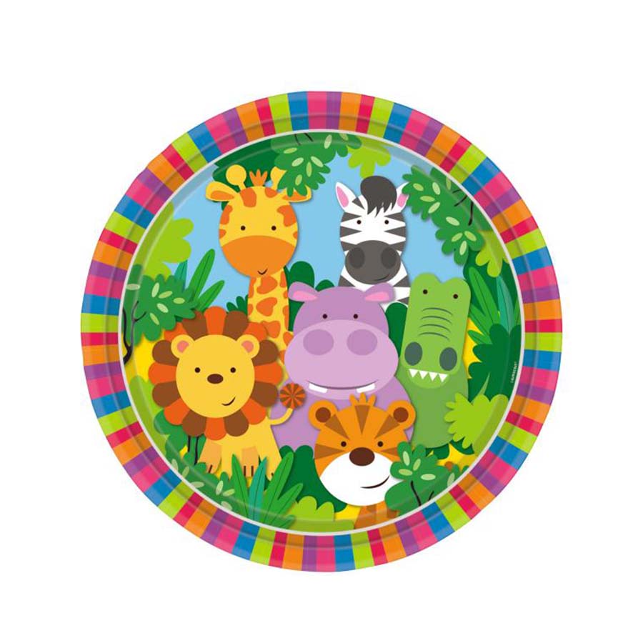 Πιάτο φαγητού ζωάκια της ζούγκλας 8τεμ