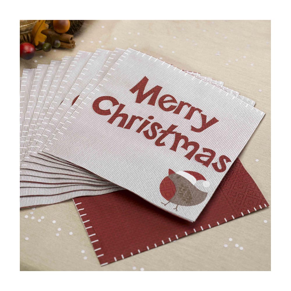 Χριστουγεννιάτικες χαρτοπετσέτες Let it Snow 16τεμ