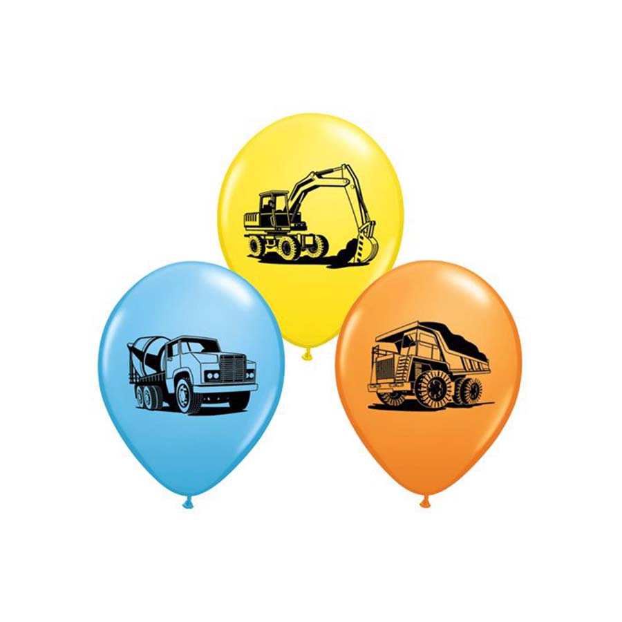 Μπαλόνια λατέξ Construction Trucks Assortment 5τεμ