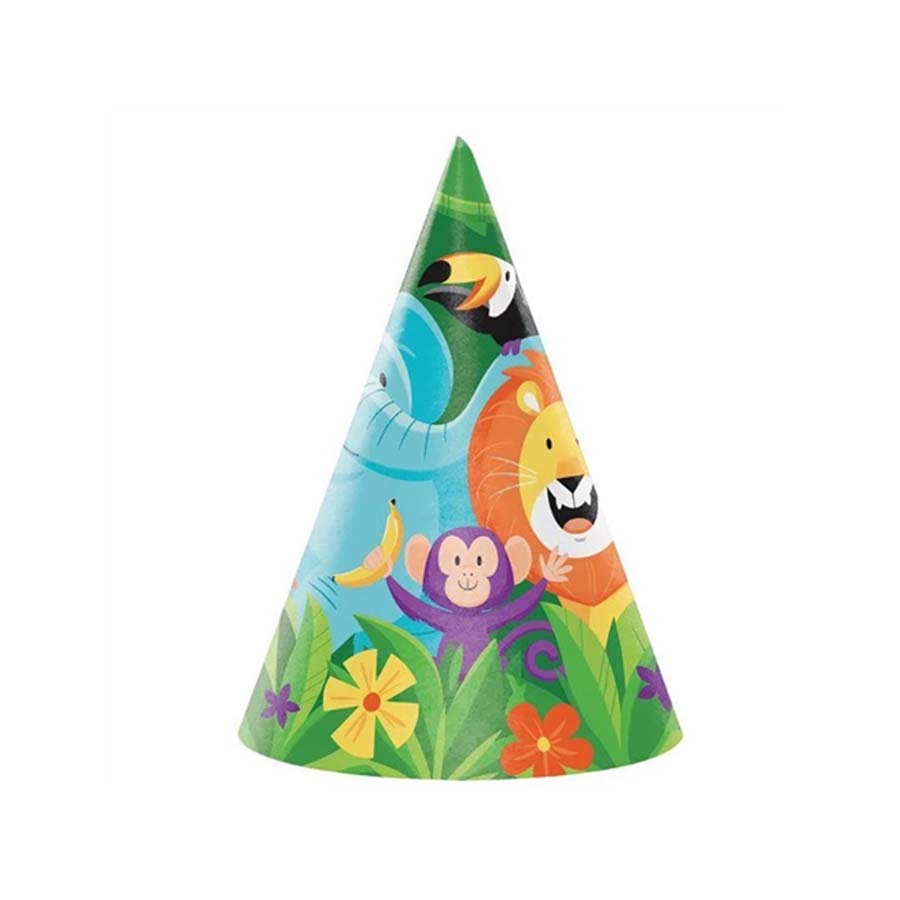 Χάρτινα καπελάκια Jungle Safari 8τεμ