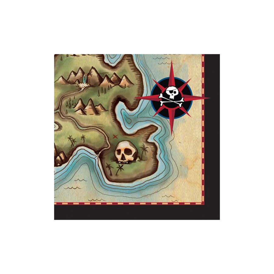 Σετ χαρτοπετσέτες Pirates Map 16τεμ