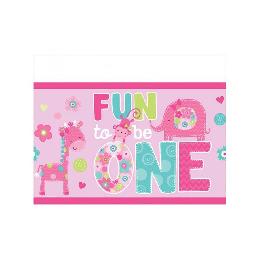 Πλαστικό τραπεζομάντηλο One Wild Girl 137x259εκ