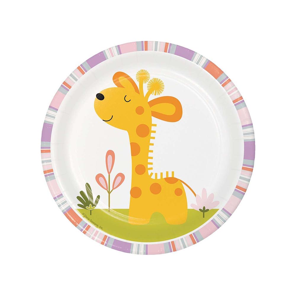 Χάρτινο πιάτο γλυκού Μικρή καμηλοπάρδαλη 8τεμ