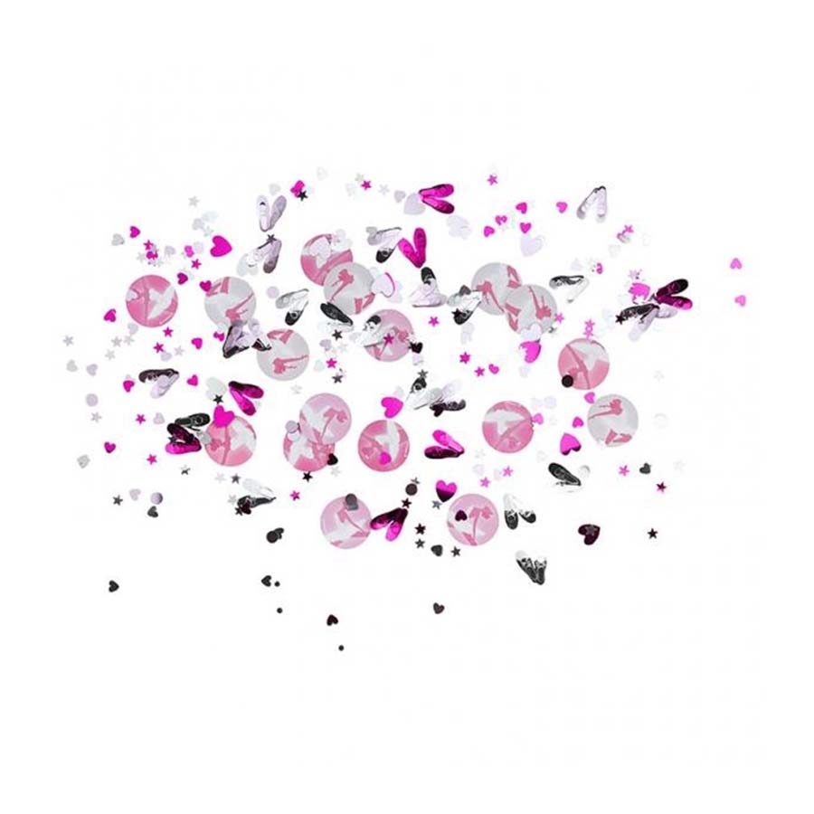 Χάρτινα και μεταλλιζέ κομφετί Μικρή μπαλαρίνα 35γρ