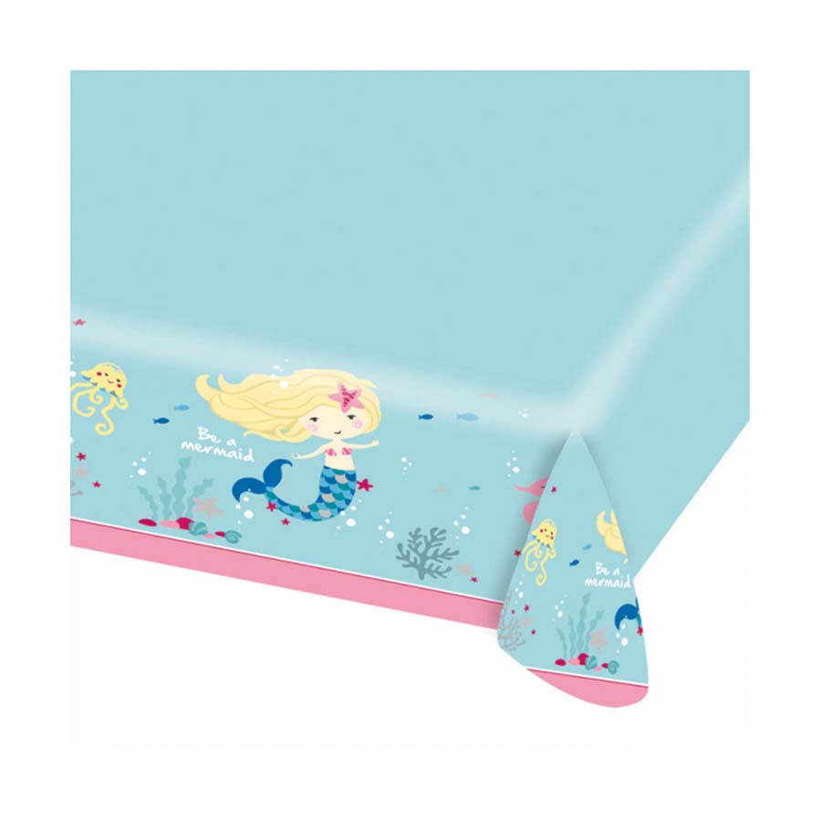 Χάρτινο τραπεζομάντηλο Be A Mermaid 180x120εκ