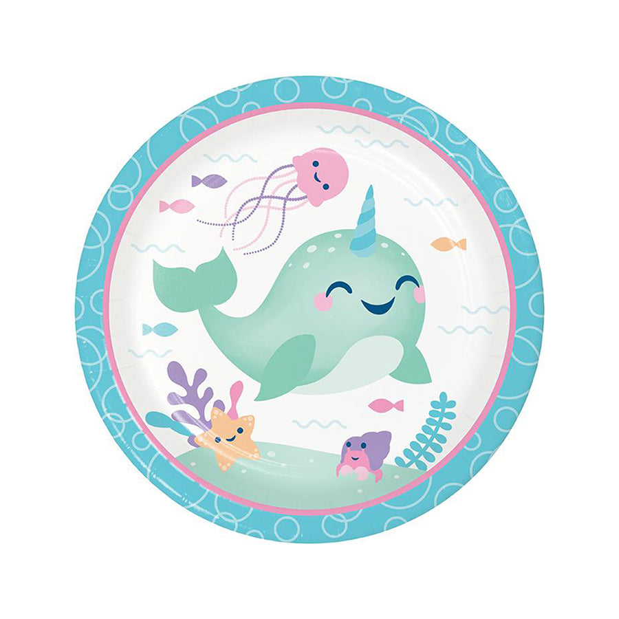 Χάρτινα φαγητού Narwhal Party 8τεμ
